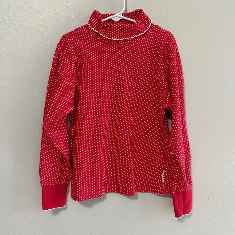 Vintage Gymboree Girls XL Long Sleeve Shirt Polka Dot Red Rainbow Tag Pullover